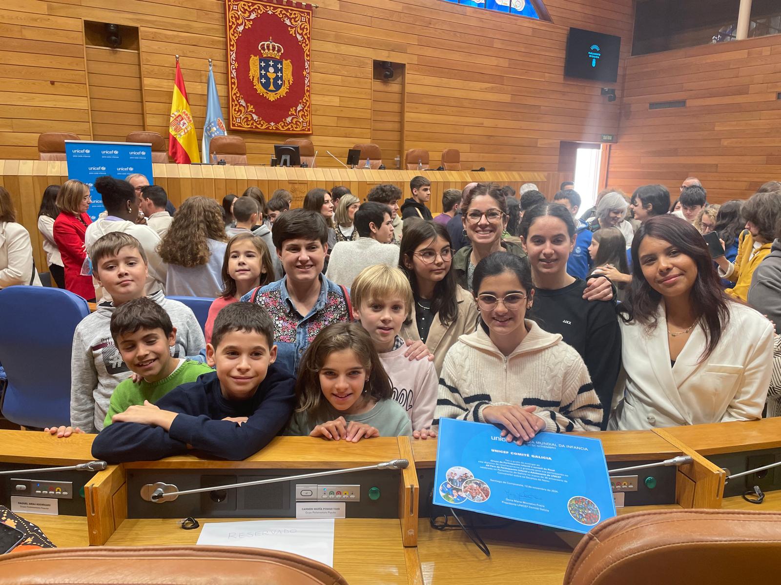 A mocidade rosaleira defende unha participacioìn activa e segura no XII Foro Infantil Unicef 01