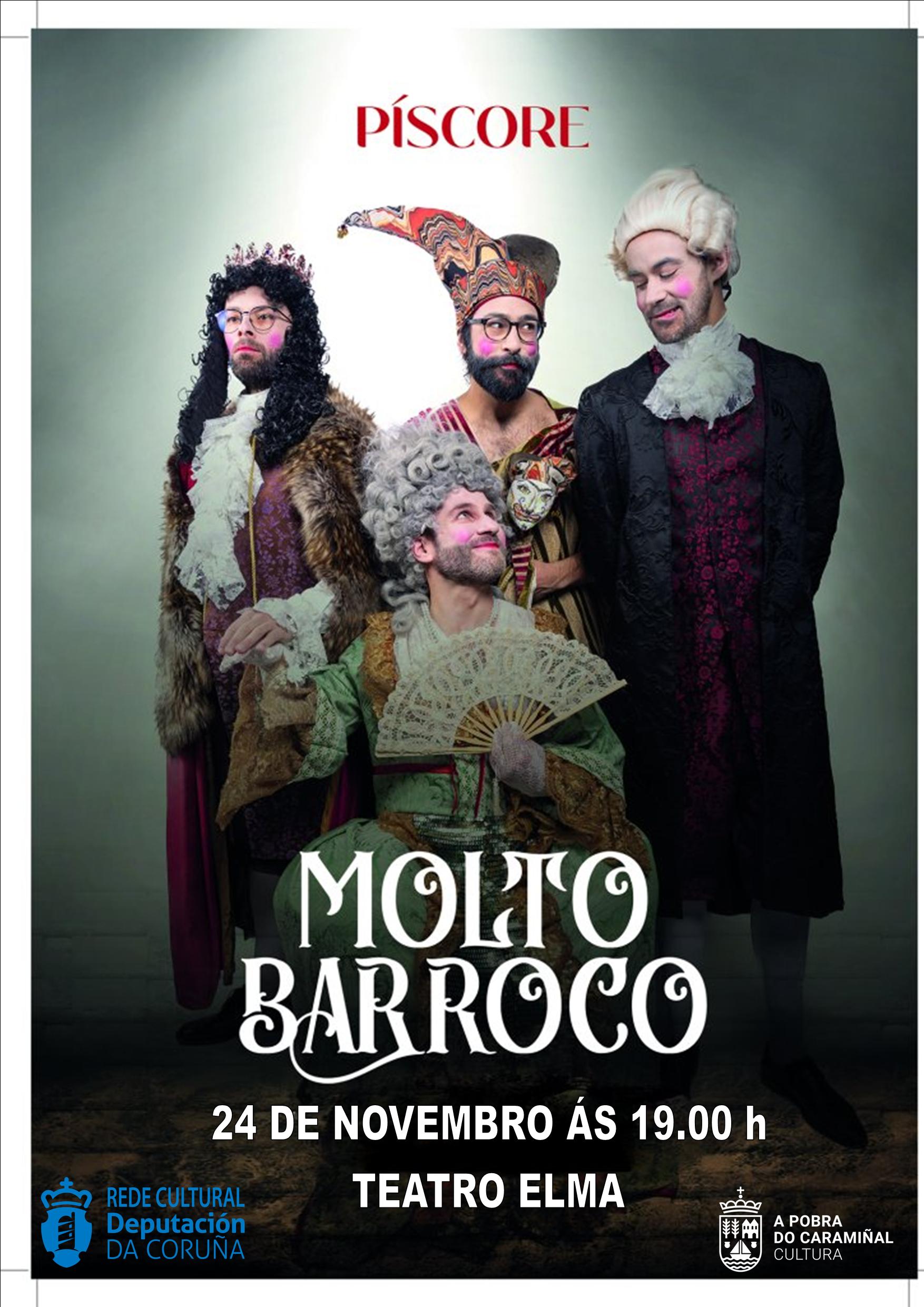 Cartel da función teatral Molto Barroco