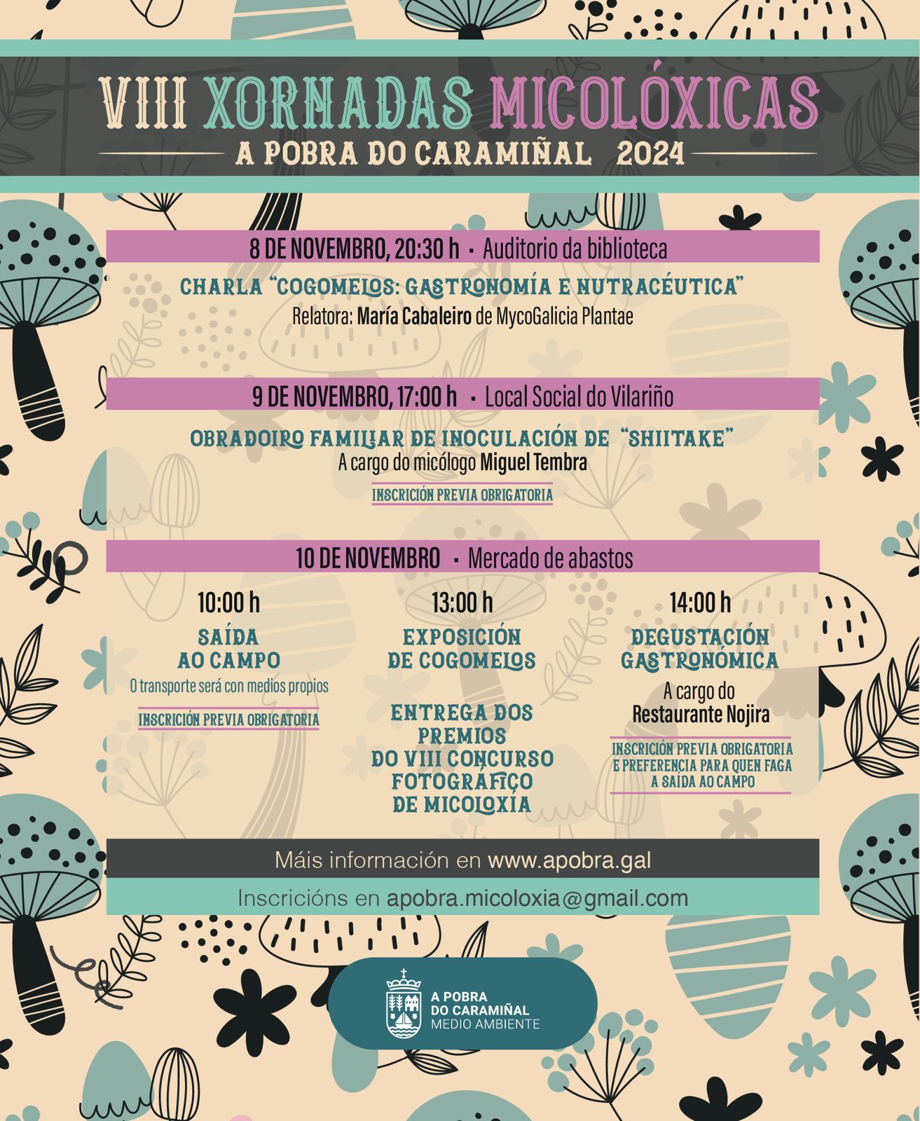 Cartel das VIII Xornadas Micolóxicas