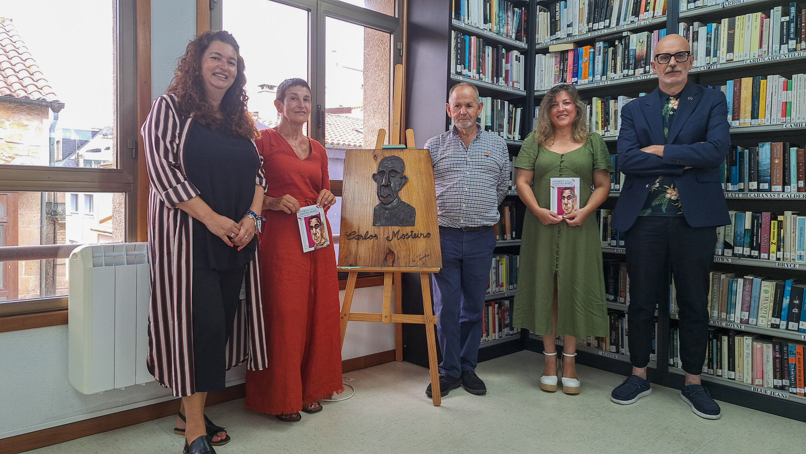 No acto de presentación do VII Premio de Literatura Infantil Carlos Mosteiro celebrado a comezos de setembro de 2024