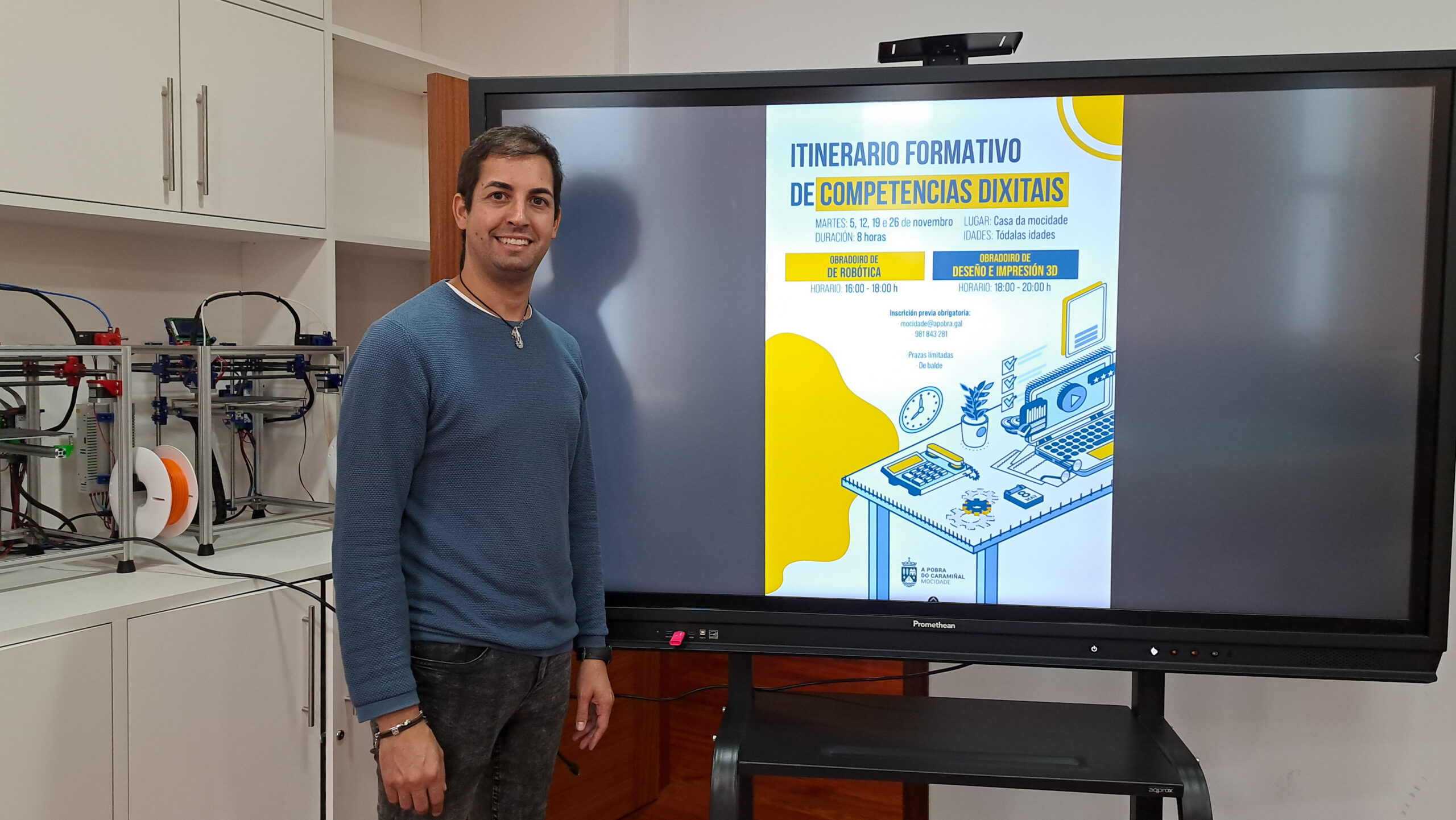 No acto de presentación do itinerario formativo de competencias dixitais no 24 de outubro de 2024
