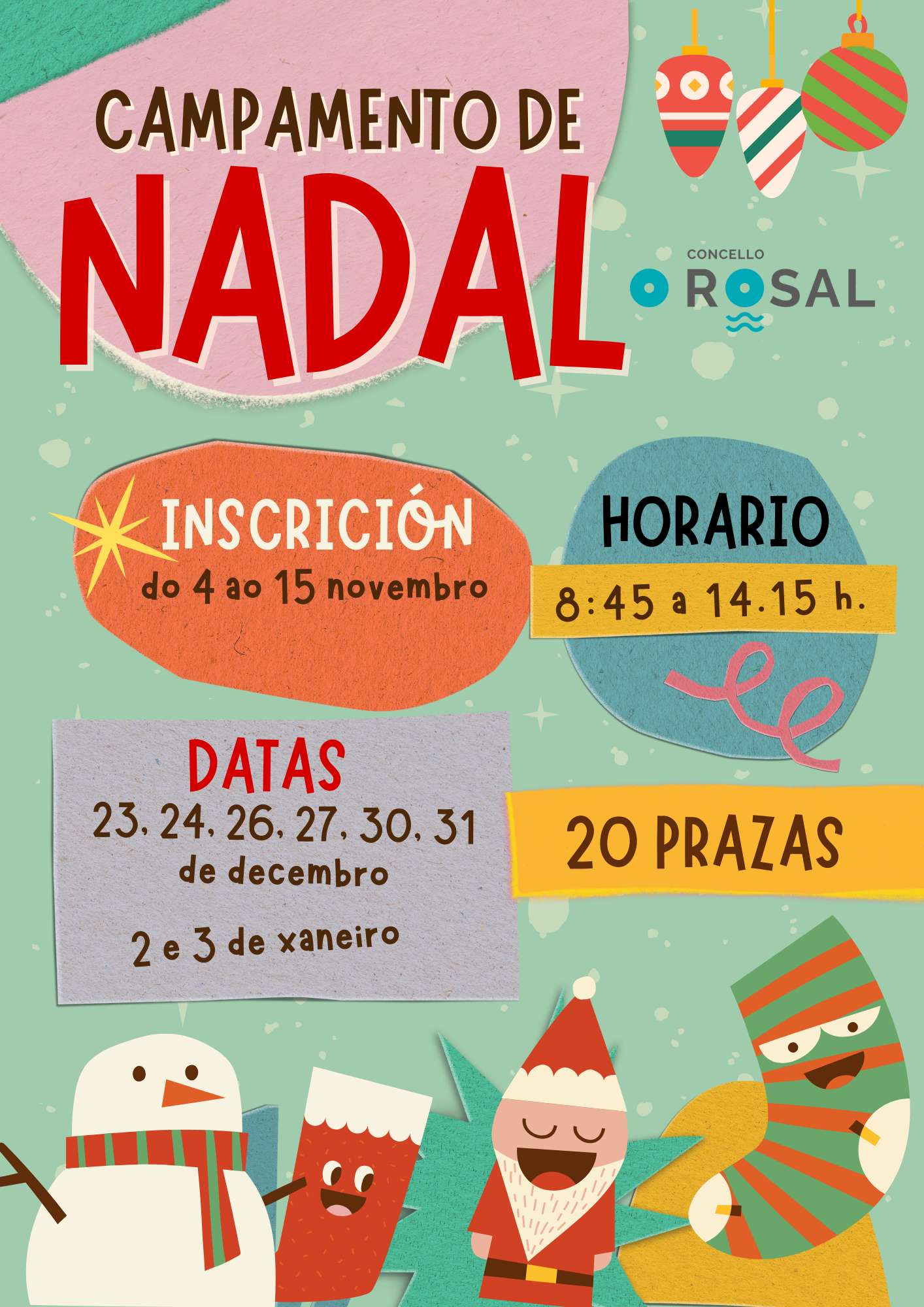 O Rosal abre o prazo de inscricioìn para participar no seu campamento de Nadal
