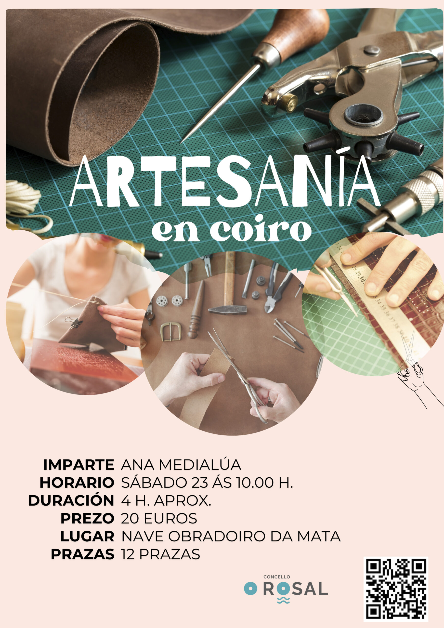 O Rosal transforma o coiro en arte nun novo Obradoiro de Outono