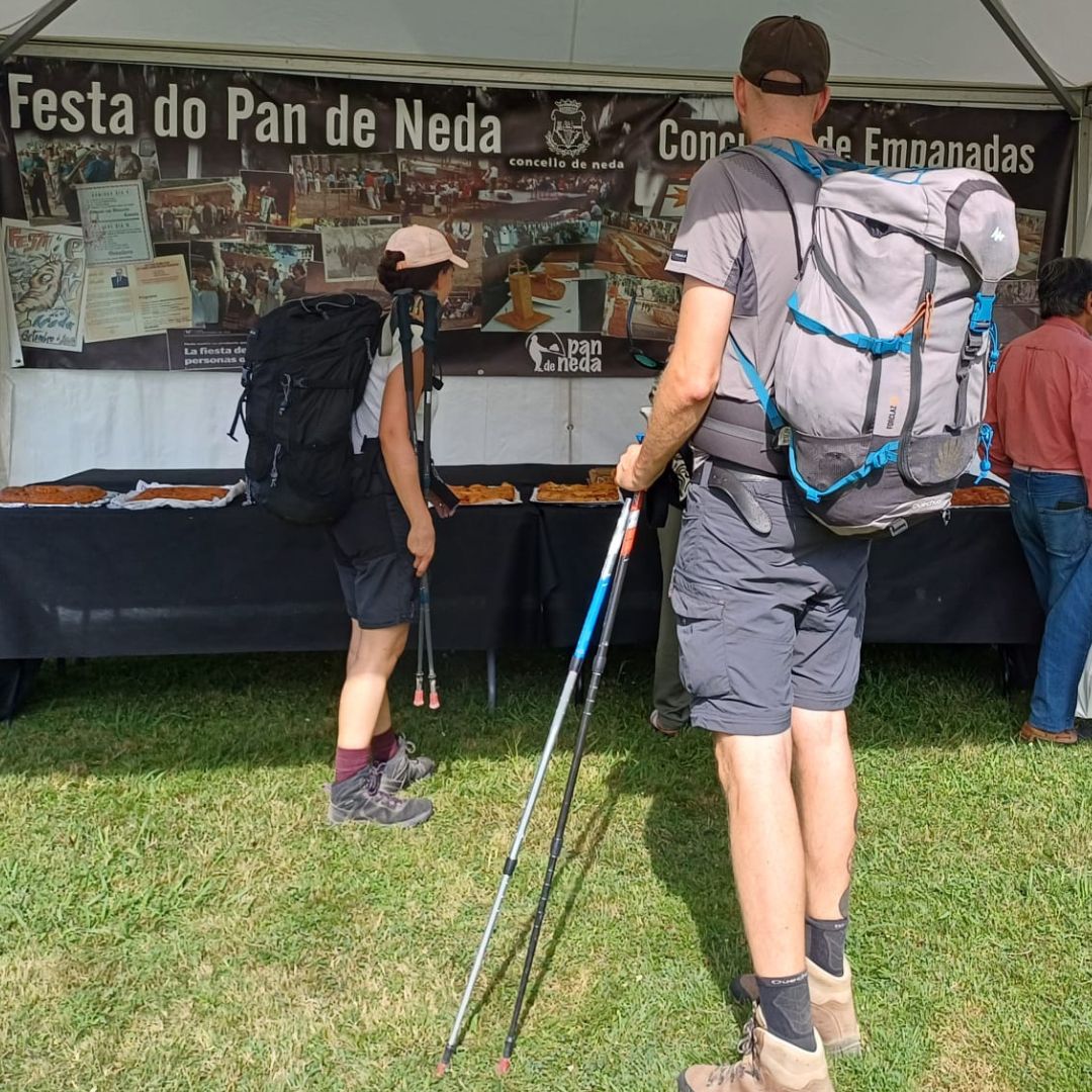 peregrinos chegando á Festa do Pan