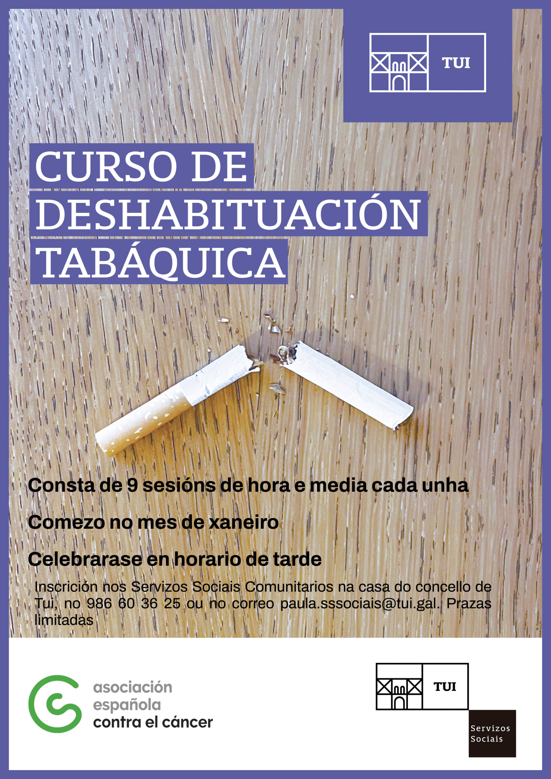 19122024 Cartel Curso Deshabituación Tabáquica