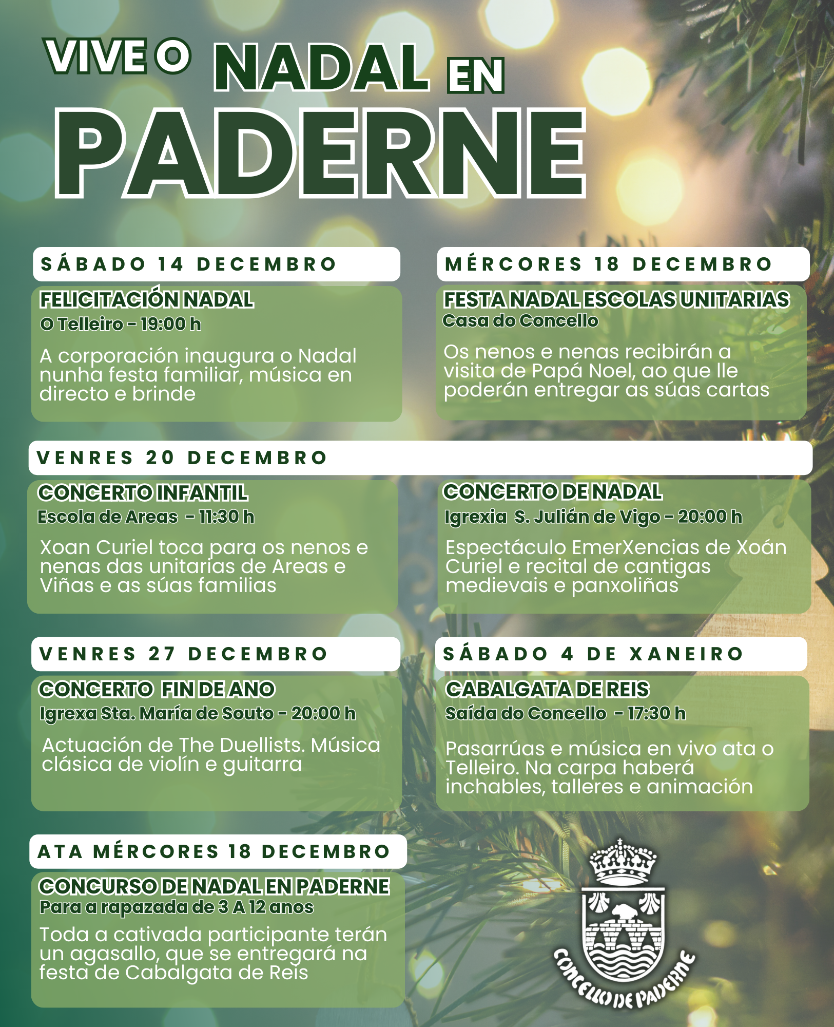 CARTEL NADAL PADERNE