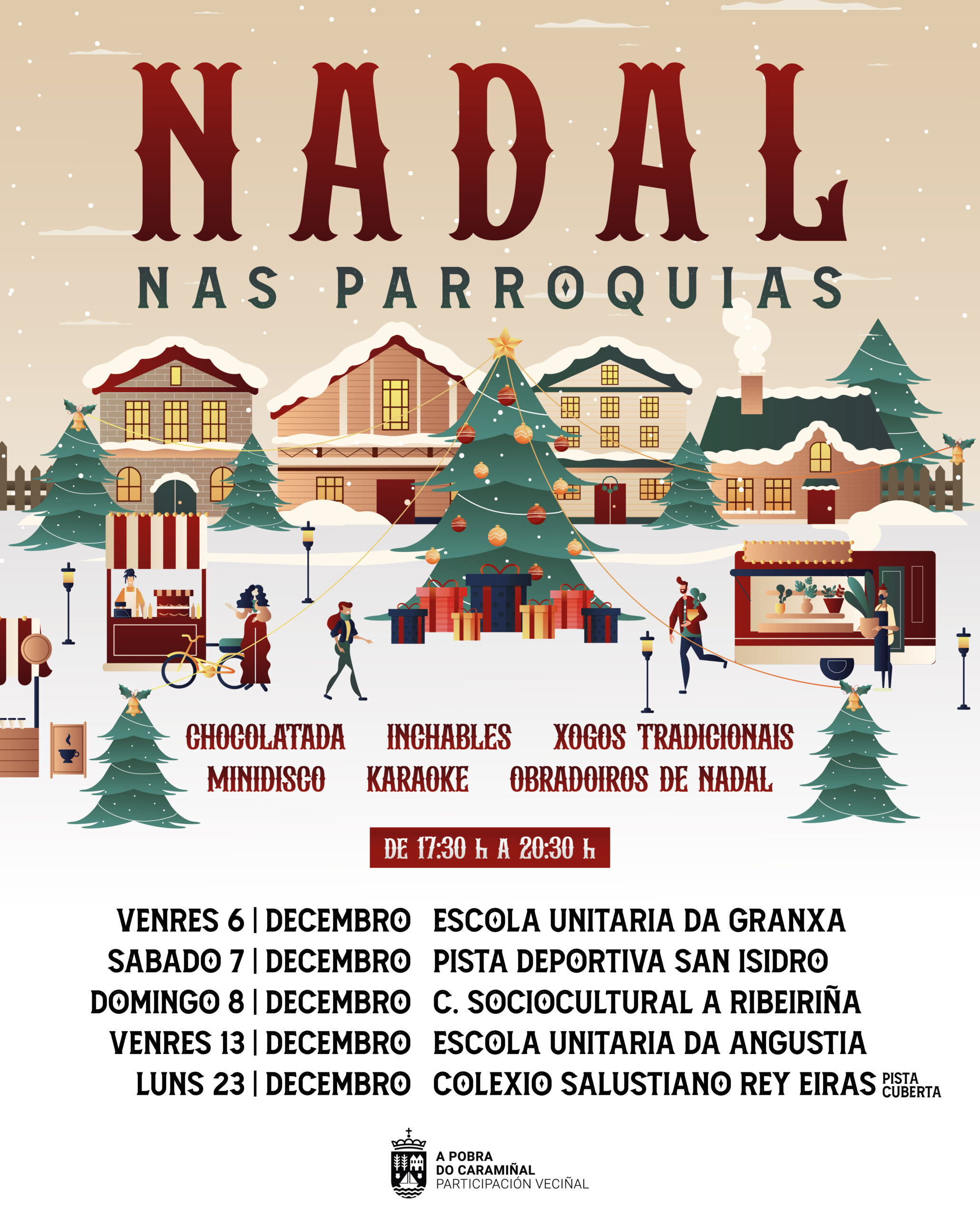 Cartel do Nadal nas parroquias 2024