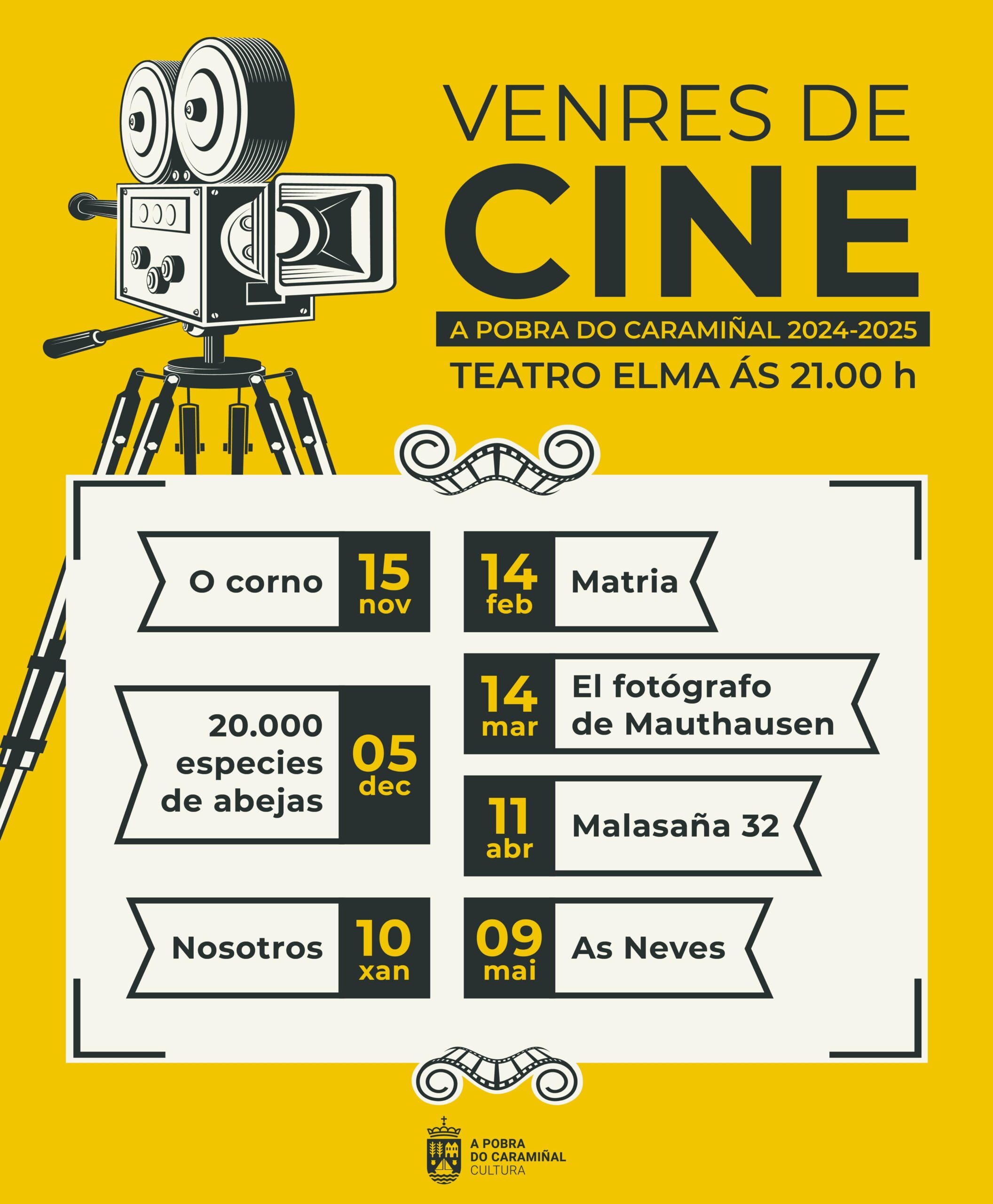 Cartel do Venres de cine 2024-2025