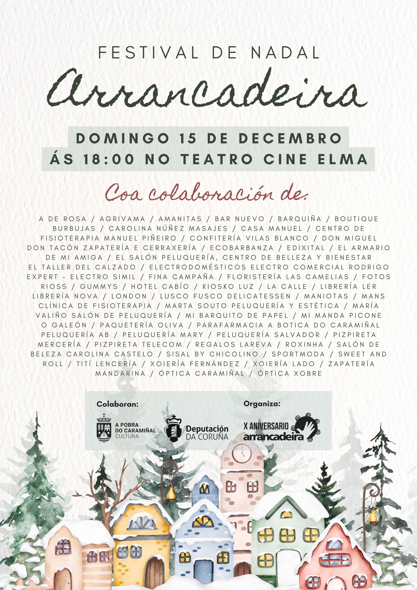 Cartel do festival do Nadal de Arrancadeira 2024