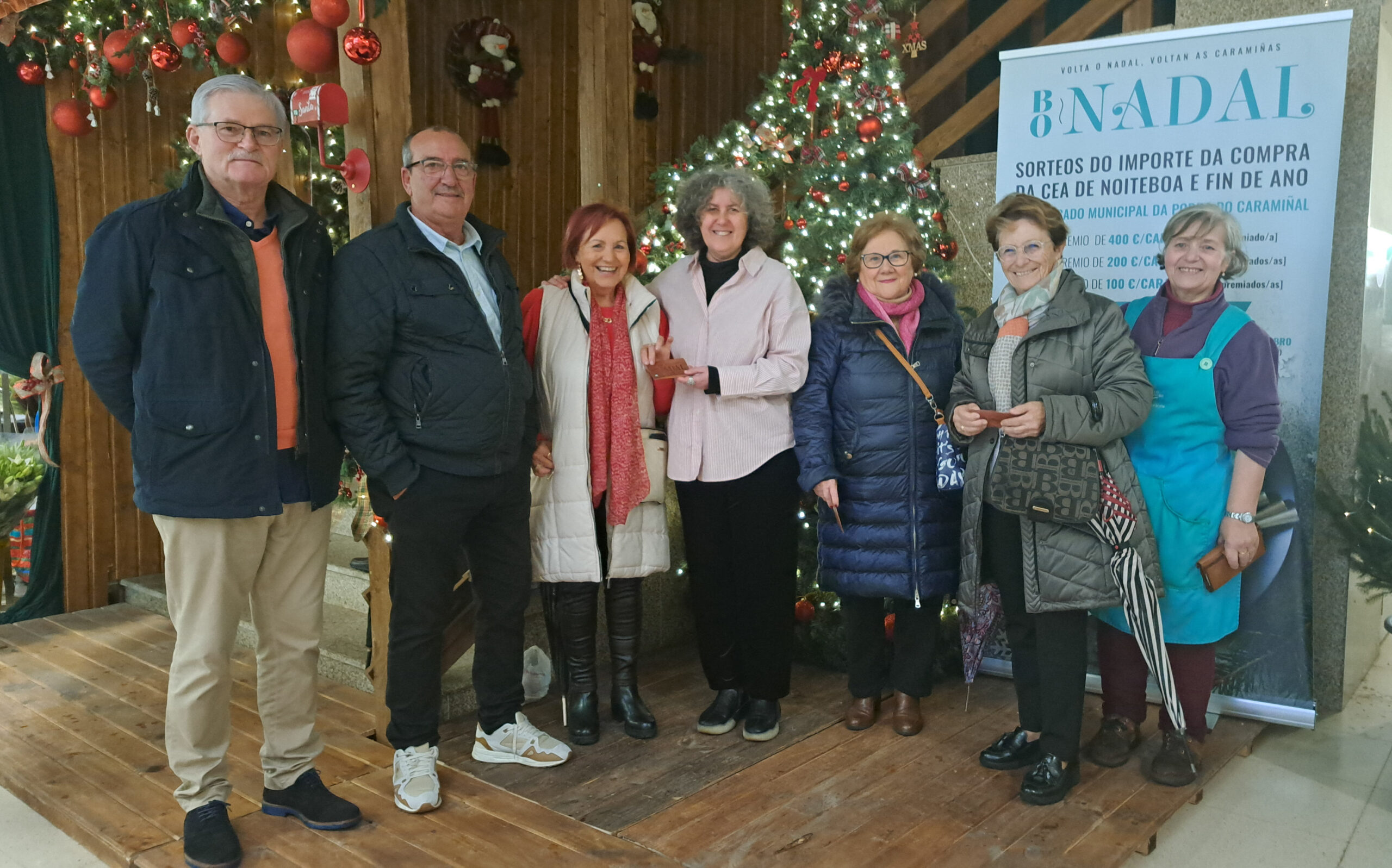 Entrega caramiñas cea Noiteboa. Nadal 2024