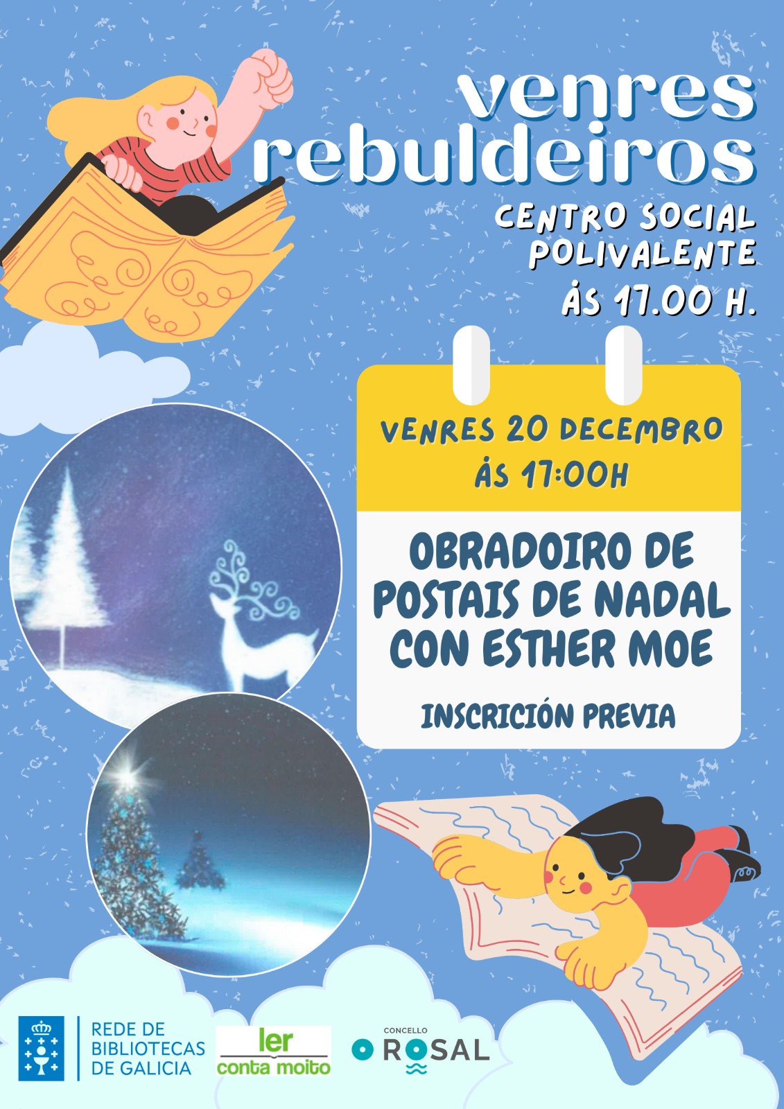 Os ‘Venres Rebuldeiros’ regresan cun Nadal cheo de arte e aprendizaxe en ingleěs