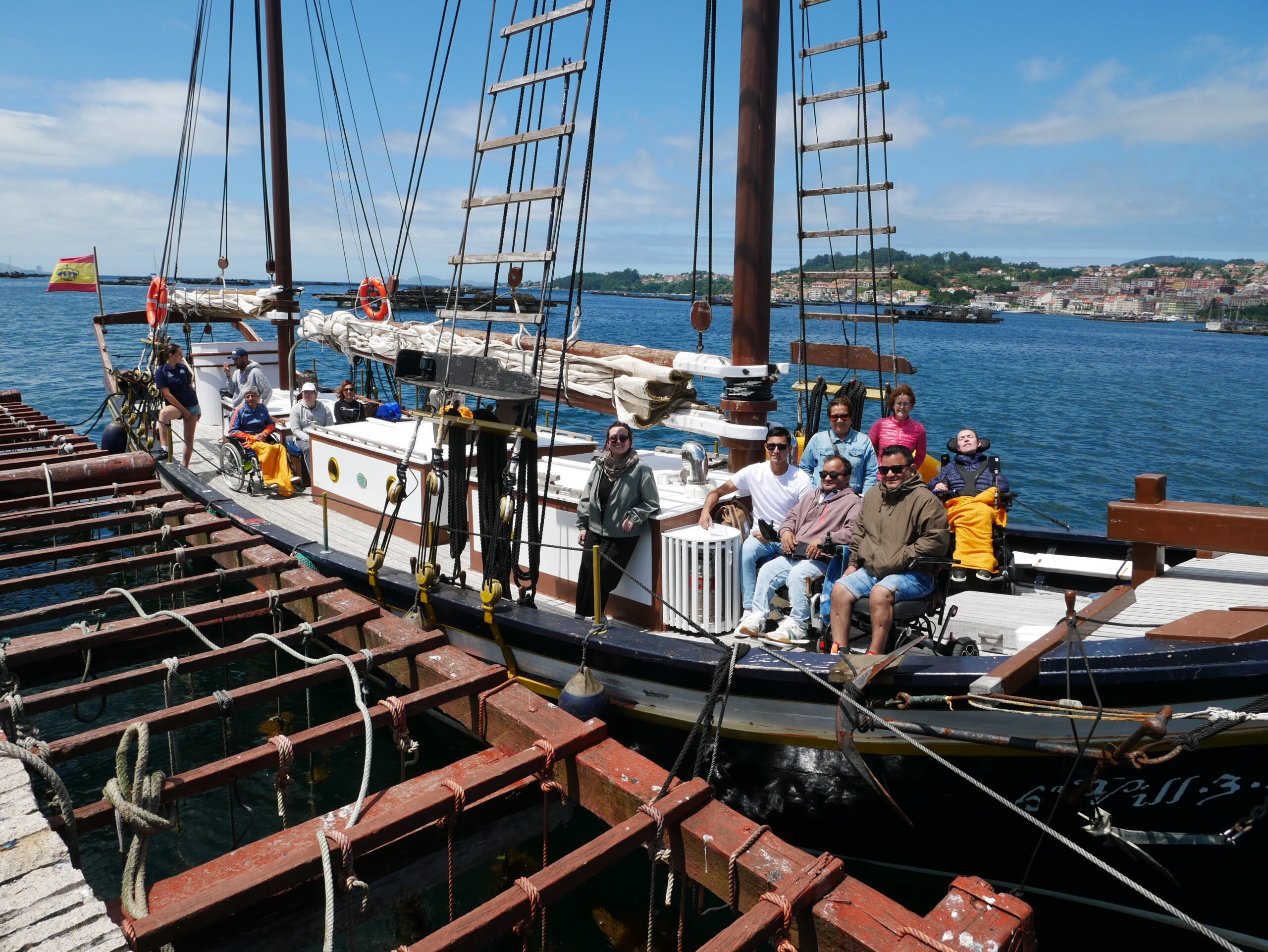 saida de ocio. Ruta nautica ria de vigo