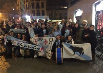Madrid se tiñe de celeste