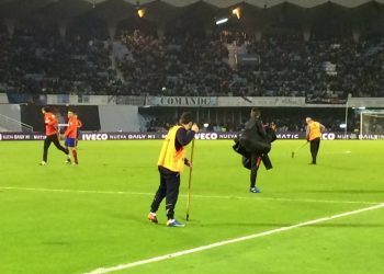 Caballero: «No es lo mismo un jardín que un campo de fútbol»