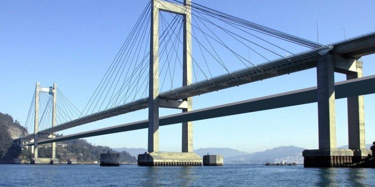 ¿Una pasarela peatonal bajo el Puente de Rande?
