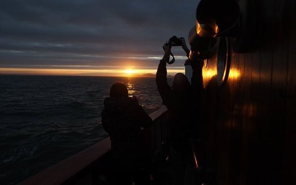 «No me imaginaba jamás esta puesta de Sol. ¡Viva Vigo!»