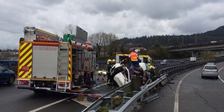 Siete heridos en Ponteareas, Vigo y Tui en accidentes de tráfico