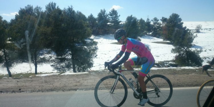 Álex Silva, el más combativo del Guerciotti Redondela en Argelia