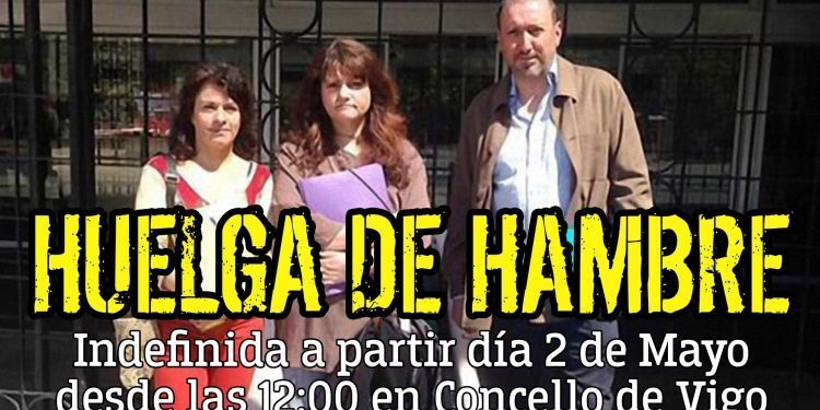 Las tres familias viguesas en riesgo de desahucio harán una huelga de hambre