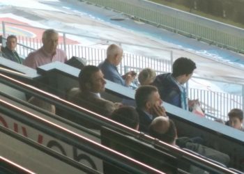 Orellana, Tucu y Díaz, vigilados desde el palco de Balaídos