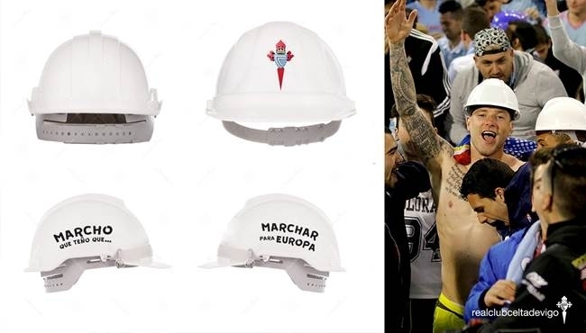 El Celta premia a su afición con el casco ‘europeo’ de Guidetti