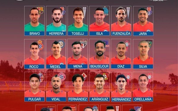 Tucu Hernández, Orellana y Marcelo Díaz jugarán la Copa América