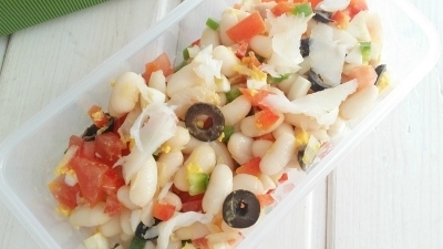 Empedrat {ensalada de alubias y bacalao}