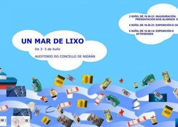 Lixo recollido en Praia América para espertar a conciencia