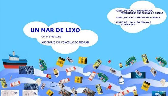 Lixo recollido en Praia América para espertar a conciencia