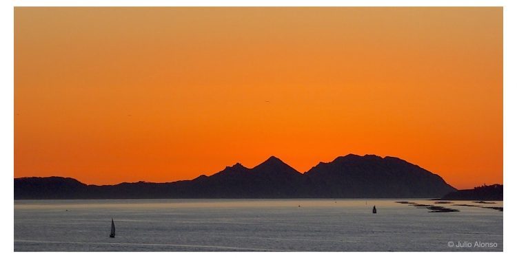 Las Islas Cíes en relieve