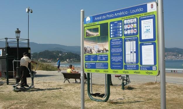 Las playas de Nigrán renuevan sus carteles