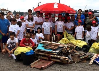 206 kilos de residuos de la isla de Cortegada