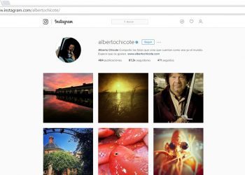 Chicote exhibe en las redes su fascinación por Vigo