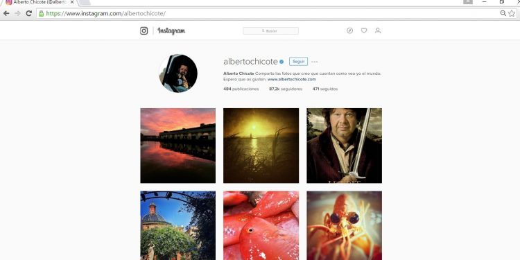 Chicote exhibe en las redes su fascinación por Vigo