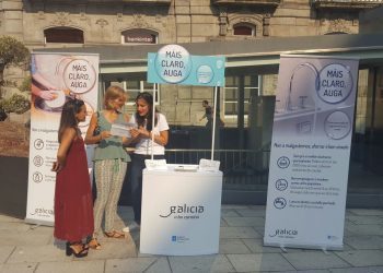 A campaña «Máis claro auga» chega á cidade