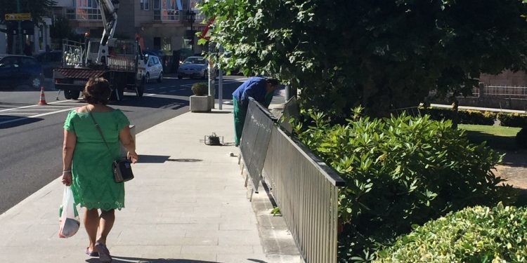 Nigrán implanta o aparcamento en espiga no centro urbano