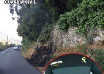 Detenido en Gondomar tras provocar un incendio con un mechero y hacer fotos