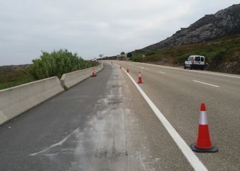 El carril-bici de A Guarda pierde el hormigón