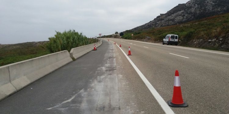 El carril-bici de A Guarda pierde el hormigón