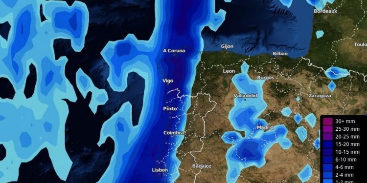 Aviso de cambio brusco del tiempo con fuertes lluvias y tormentas en Galicia