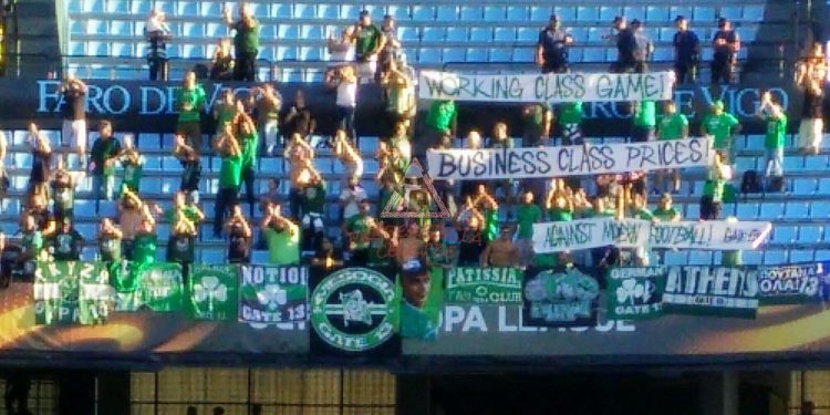 La afición del Panathinaikos, crítica con el precio de las entradas