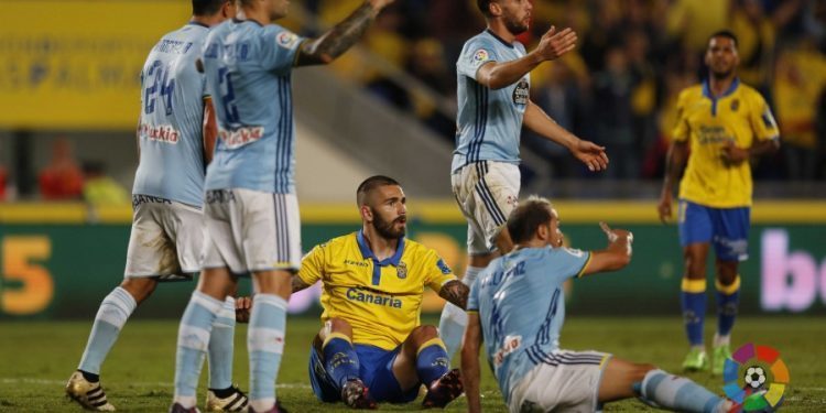 El Celta, con la colaboración de Melero, regala dos puntos en Gran Canaria