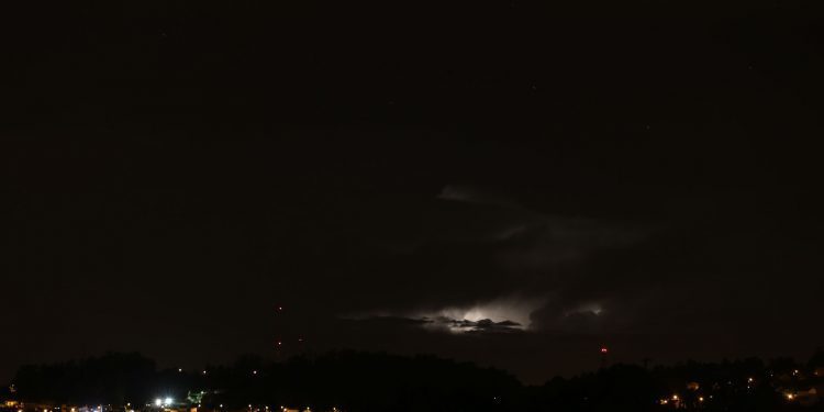 La borrasca pasó por Vigo con rayos y mucha lluvia