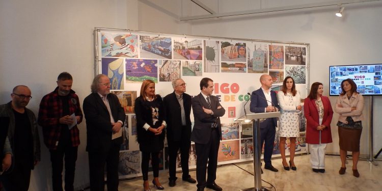 El color de Vigo, desde el cielo de sus medianeras