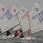 Flavio Mata del Martimo de Canido de Vigo luchando en la cabeza de flota