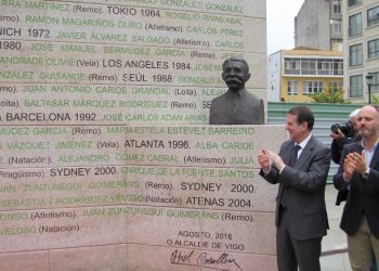 Vigo rende homenaxe aos seus olímpicos e paralímpicos cun monumento