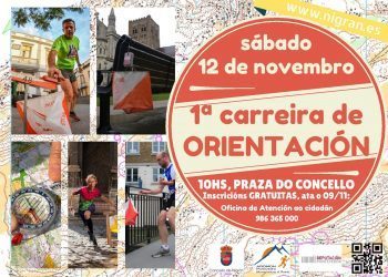 El centro de Nigrán, escenario de una prueba de orientación