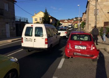 Dos personas heridas en un choque múltiple en Vincios