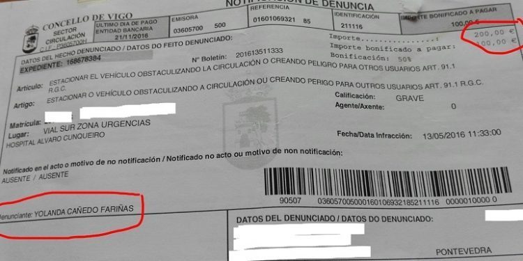 “El Concello no denuncia por aparcar en el Cunqueiro, es el Sergas”