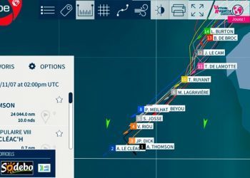 La flota Vendée cruza el paralelo de Vigo rumbo sur